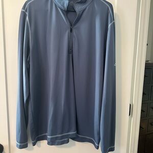 adidas Men's Light Blue Quarter-Zip Jacket